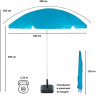 Зонт Green Glade 0012 (12) голубой A0012